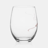 Verre À Vin Sans Pied Stylo Typographie Mocktails (Droite)