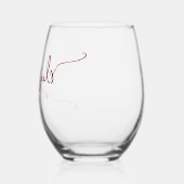 Verre À Vin Sans Pied Stylo Typographie Mocktails (Gauche)