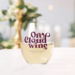Verre À Vin Sans Pied Sur mesure du vin nuageux
