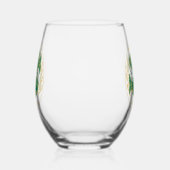 Verre À Vin Sans Pied Symbole des Poissons du Zodiaque (Droite)