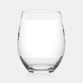 Verre À Vin Sans Pied Symbole musical Motif Clé Treble Simple (Gauche)