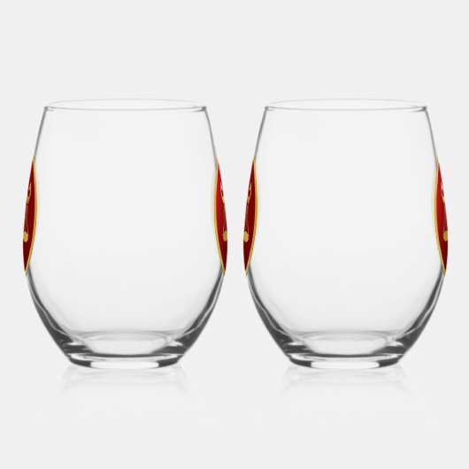 Verre À Vin Sans Pied SYMBOLE Zodiaque Libra (Gauche)