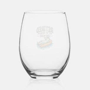 Verre À Vin Sans Pied T-shirt de vacances d'alligator retiré pas mon pro