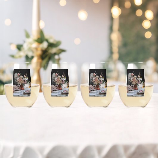 Verre À Vin Sans Pied Tablescape Bohème (Insitu (Mariage))