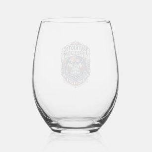 Verre À Vin Sans Pied Tee-shirt graphique vectoriel week-end cabine patr