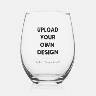 Verre À Vin Sans Pied Téléchargez votre propre design ici | Modèle perso