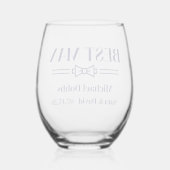 Verre À Vin Sans Pied Témoin (Verso)