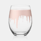 Verre À Vin Sans Pied Tendance Rose rose or gouttes métalliques 21e anni (Gauche)