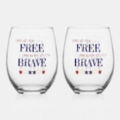 Verre À Vin Sans Pied Terre des Libres à cause des Braves (Recto)