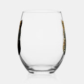 Verre À Vin Sans Pied Tête d'attaque du léopard (Gauche)