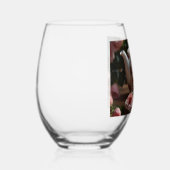 Verre À Vin Sans Pied Thé Rose de chou rose (Droite)