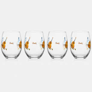 Verre À Vin Sans Pied Thèmes de célébration pour les amoureux de la musi