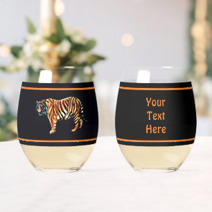Verre À Vin Sans Pied Tigre de Sibérie