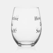 Verre À Vin Sans Pied Tip Jar Funny (Gauche)