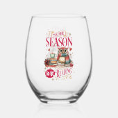Verre À Vin Sans Pied 'Tis The Season to Be Reading (Recto)