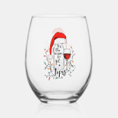 Verre À Vin Sans Pied 'Tis The Season to Get Tipsy (Verso)