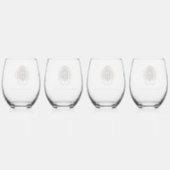 Verre À Vin Sans Pied TM Lotus Flower Vins Stemless (Dos)