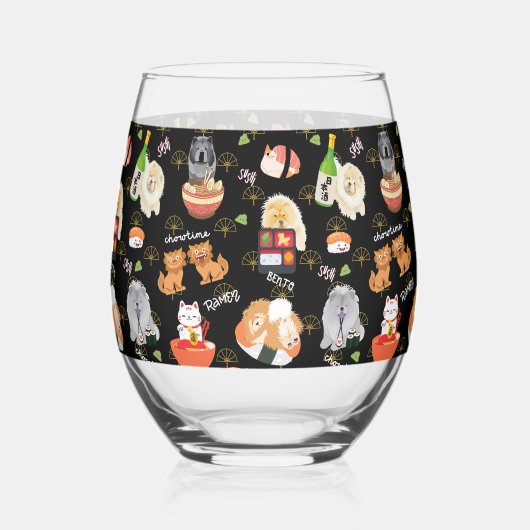 Verre À Vin Sans Pied TOKYO CHOWTIME Chow (Gauche)