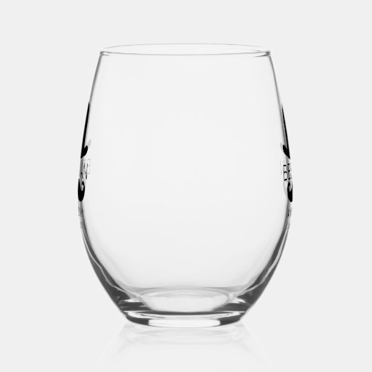 Verre À Vin Sans Pied Top Hat et Moustache (Droite)