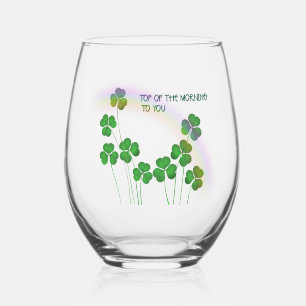 Verre À Vin Sans Pied Top of the Morning To You Irish
