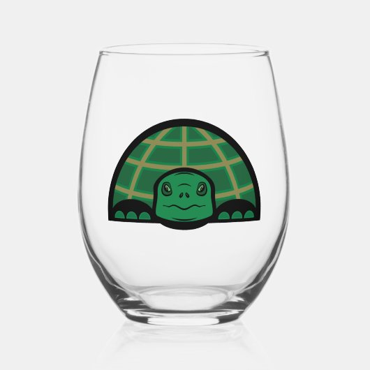 Verre À Vin Sans Pied Tortoise/Turtle Glass (Recto)