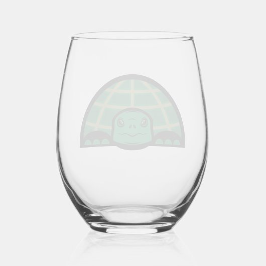 Verre À Vin Sans Pied Tortoise/Turtle Glass (Verso)