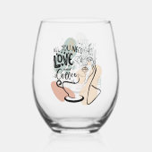 Verre À Vin Sans Pied Toujours être positif violet jaune (Recto)