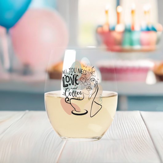 Verre À Vin Sans Pied Toujours être positif violet jaune (Insitu (Baby Shower))