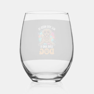 Verre À Vin Sans Pied Tout ce dont vous avez besoin est d'amour et un gr