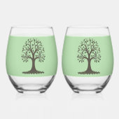 Verre À Vin Sans Pied 🌳 Tree of Life Win Glass - Drinkware 🍹 (Recto)