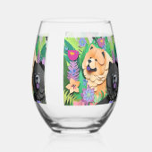 Verre À Vin Sans Pied TROPIC TANGO CHOUX noir rouge (Verso)