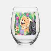 Verre À Vin Sans Pied TROPIC TANGO CHOUX noir rouge (Gauche)