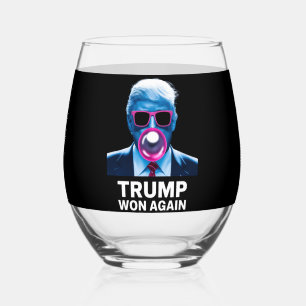 Verre À Vin Sans Pied Trump a encore gagné Élection Vote Président 47e 2