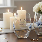 Verre À Vin Sans Pied Tulipes dans Delft Blue personnalisable