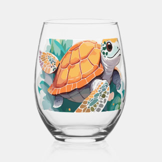 Verre À Vin Sans Pied Turtle Head