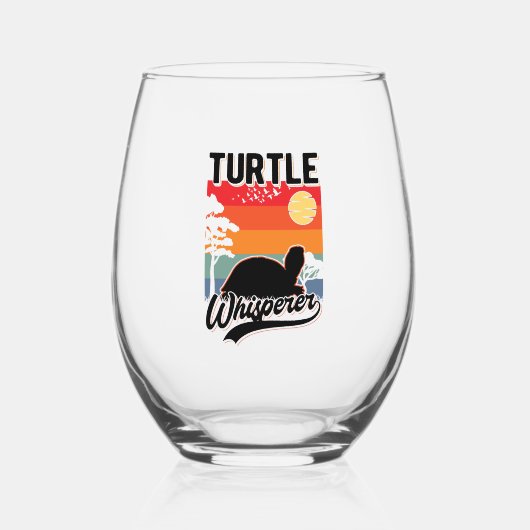 Verre À Vin Sans Pied Turtle Whisperer Mini (Recto)