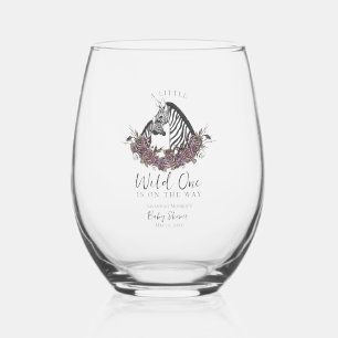Verre À Vin Sans Pied Une petite sauvageonne Fête bébé Zèbre