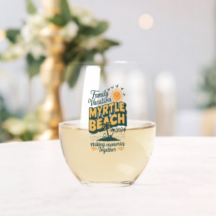 Verre À Vin Sans Pied Vacances en famille à Myrtle Beach 2024 Création d