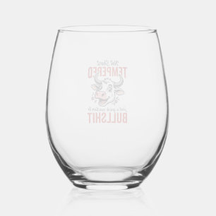 Verre À Vin Sans Pied Vache à tempérament drôle vintage
