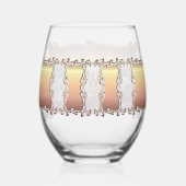 Verre À Vin Sans Pied Vagues et boulders 0893 (Verso)