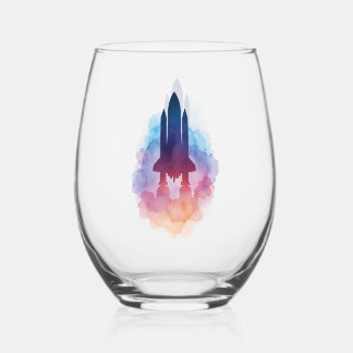 Verre À Vin Sans Pied Vaisseau spatial