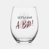 Verre À Vin Sans Pied Vampire Reine Halloween (Recto)