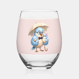Verre À Vin Sans Pied Verre sans pied Oiseau Papa