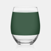 Verre À Vin Sans Pied Vert Pin (Gauche)