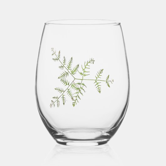 Verre À Vin Sans Pied vert printemps (Recto)