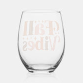 Verre À Vin Sans Pied Vibes d'automne (Verso)