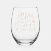 Verre À Vin Sans Pied Vibes d'automne (Verso)