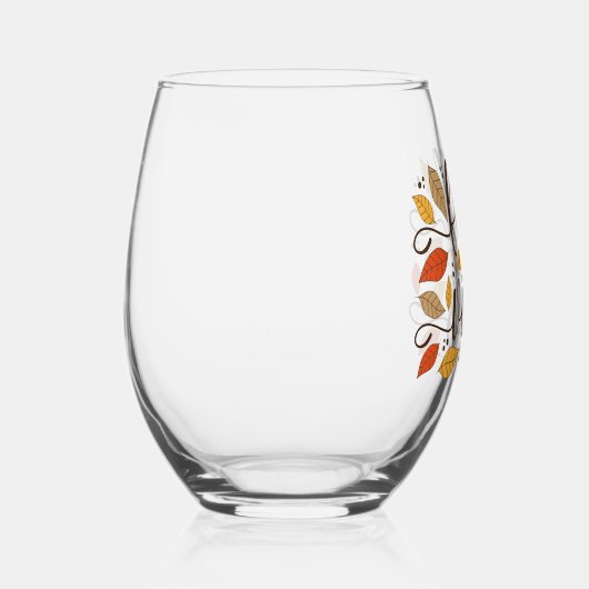 Verre À Vin Sans Pied Vibes d'automne (Droite)