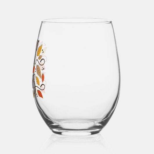 Verre À Vin Sans Pied Vibes d'automne (Gauche)