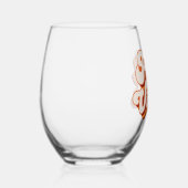 Verre À Vin Sans Pied Vibes d'automne rétro (Droite)